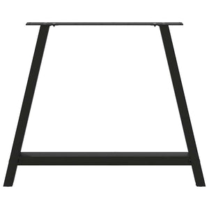 A-Form Tischbeine Schwarz, 2er Set