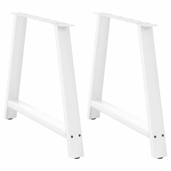 A-Form Tischbeine, 90 cm, Weiß, 2er-Set