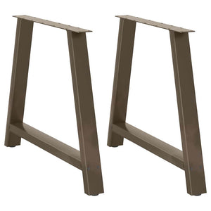 Esstischbeine A-Form Stahl 90x73cm, 2er Set