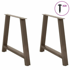 Esstischbeine A-Form Stahl 90x73cm, 2er Set