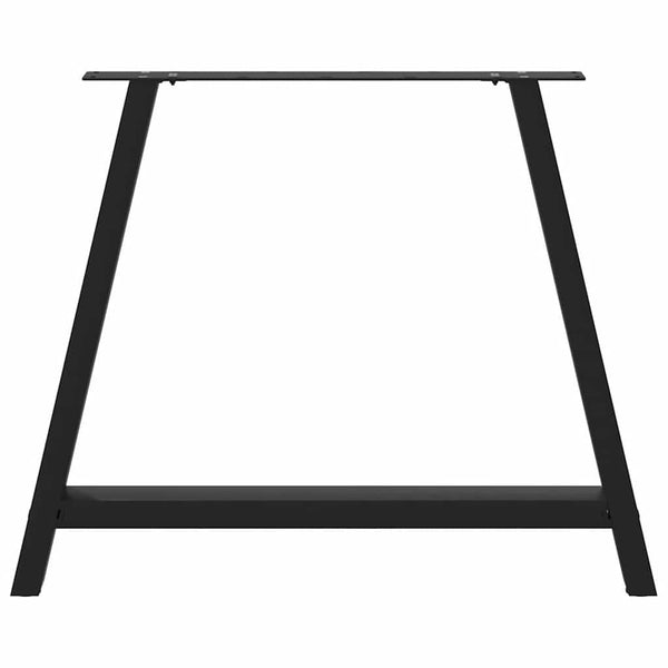 A-Form Tischbeine, 2er Set, Schwarz, Stahl