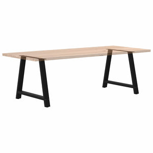 A-Form Tischbeine, 2er Set, Schwarz, Stahl
