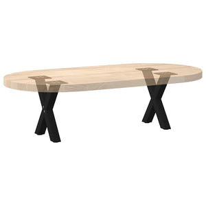 Couchtischbeine X-Form, 30cm Stahl Schwarz, 2er-Set