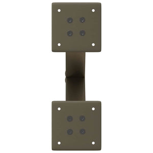 Couchtischbeine X-Form, Stahl Natur, 30 cm, 2er Set