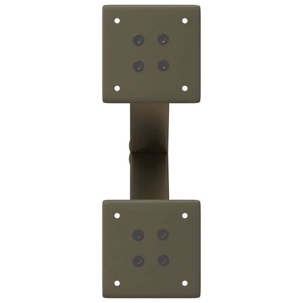 Couchtischbeine X-Form, Stahl Natur, 30 cm, 2er Set