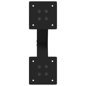 Couchtischbeine X-Form, Schwarz, 2er-Set