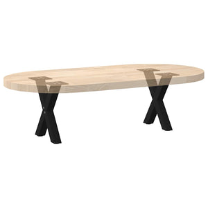 Couchtischbeine X-Form, Schwarz, 2er-Set