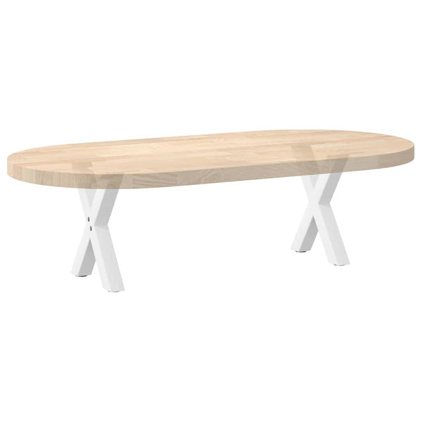 Couchtischbeine X-Form Weiß, 2er Set