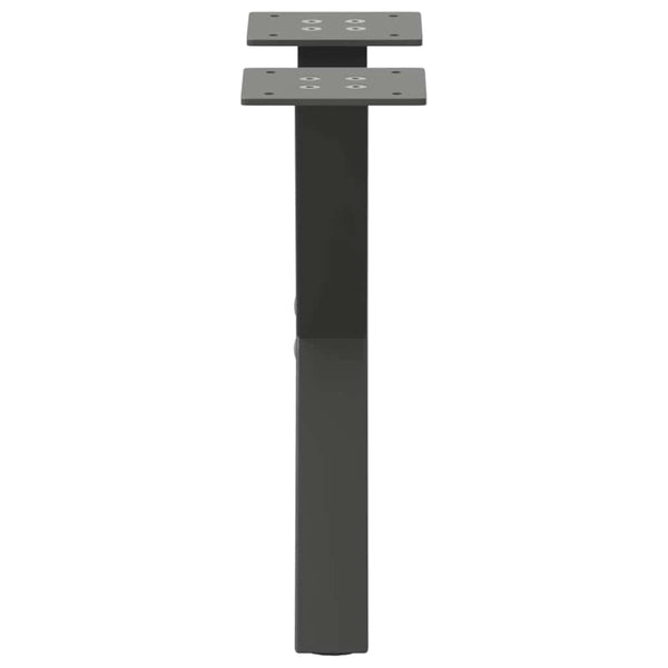 Couchtischbeine X-Form Anthrazit, 2er Set