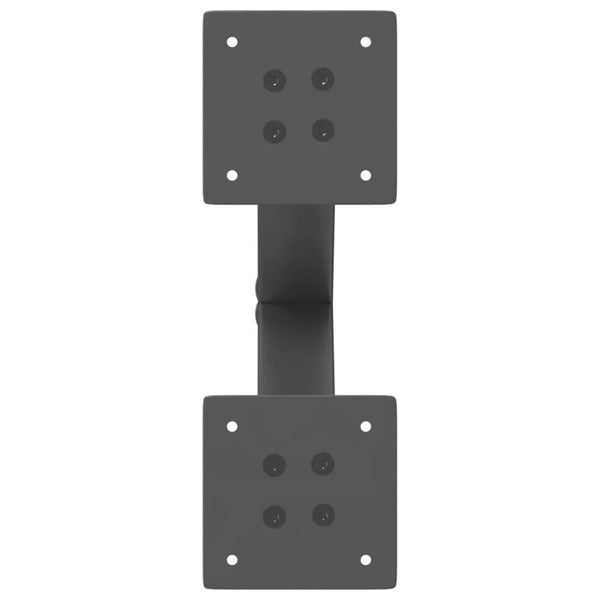 Couchtischbeine X-Form Anthrazit, 2er Set