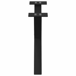Couchtischbeine X-Form, 2er Set, Schwarz 50cm