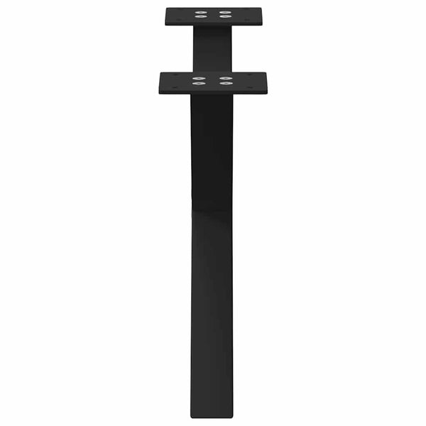 Couchtischbeine X-Form, 2er Set, Schwarz 50cm