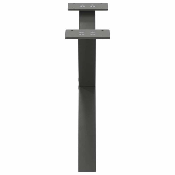 Couchtischbeine X-Form Anthrazit 50cm, 2er Set