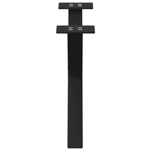 Couchtischbeine X-Form, 60cm, Schwarz, 2er Set