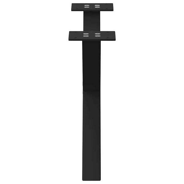 Couchtischbeine X-Form, 60cm, Schwarz, 2er Set