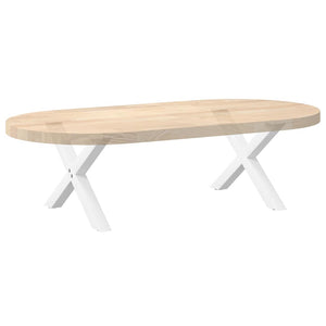 Couchtischbeine X-Form Weiß, 2er Set