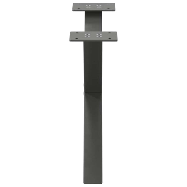 Couchtischbeine X-Form Anthrazit, 2er-Set