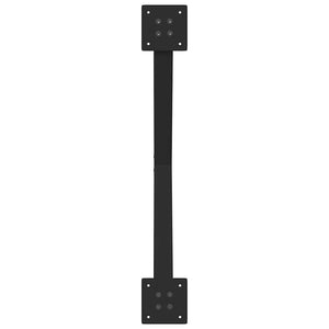 Couchtischbeine X-Form, 70 cm, Schwarz, 2er-Set