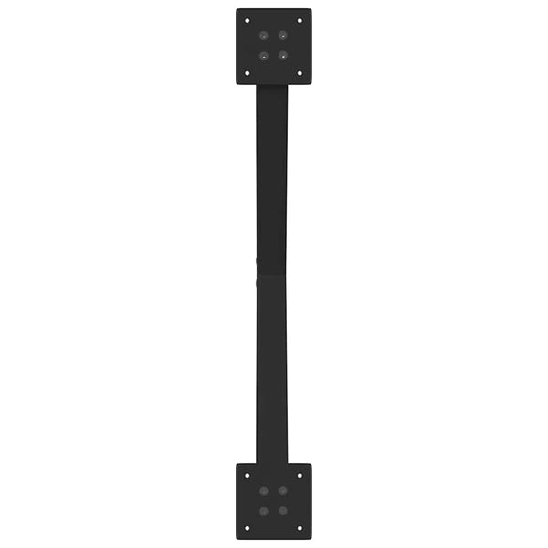 Couchtischbeine X-Form, 70 cm, Schwarz, 2er-Set