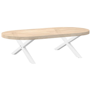 Couchtischbeine X-Form, Weiß, 70cm, 2er-Set