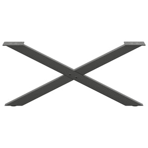 Couchtischbeine X-Form Anthrazit 70 cm