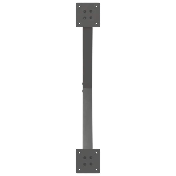 Couchtischbeine X-Form Anthrazit 70 cm