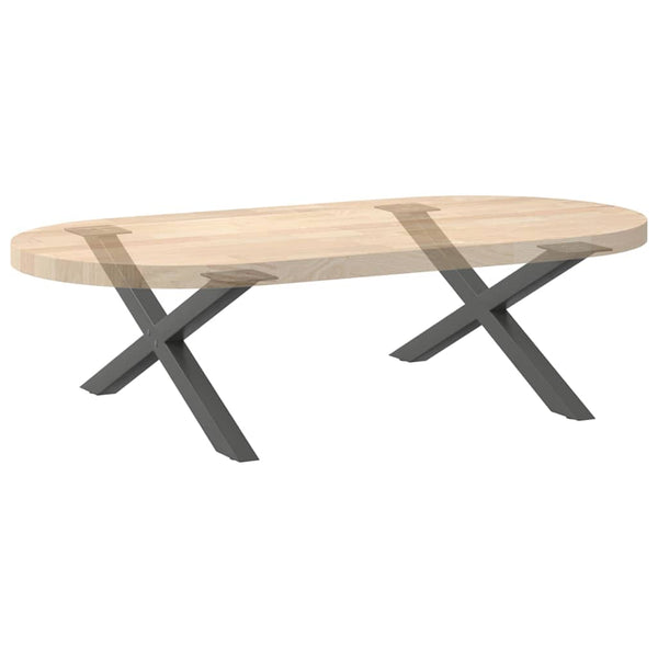 Couchtischbeine X-Form Anthrazit 70 cm