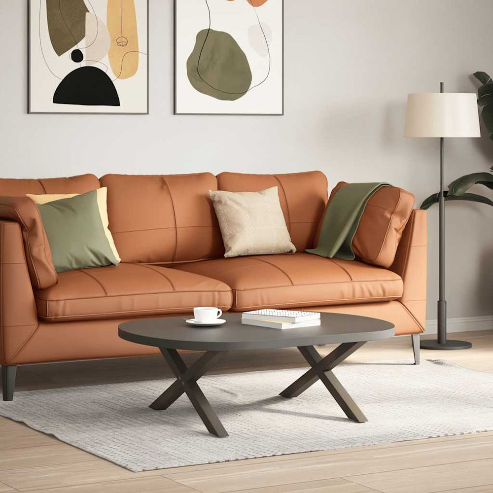 Couchtischbeine X-Form Stahl 70cm