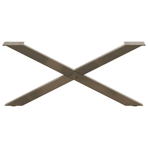 Couchtischbeine X-Form Stahl 70cm