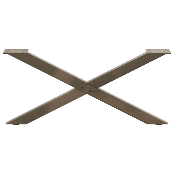 Couchtischbeine X-Form Stahl 70cm