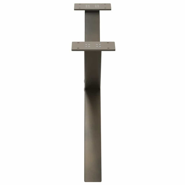 Couchtischbeine X-Form Stahl 70cm