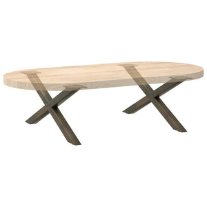Couchtischbeine X-Form Stahl 70cm
