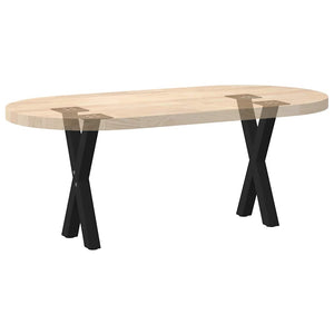Couchtischbeine X-Form Schwarz, 2er Set