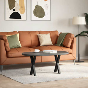 Couchtischbeine X-Form Schwarz Stahl