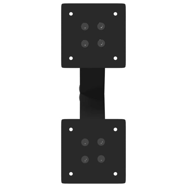Couchtischbeine X-Form Schwarz Stahl