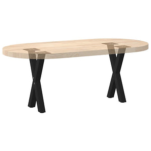 Couchtischbeine X-Form Schwarz Stahl