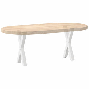 Couchtischbeine X-Form, Weiß, 38 cm, 2er Set