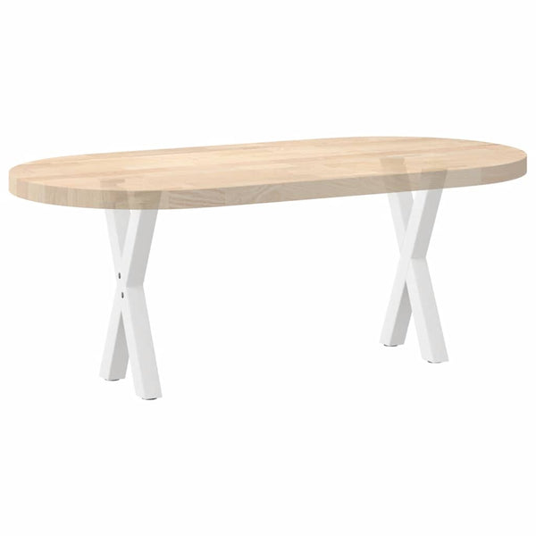 Couchtischbeine X-Form, Weiß, 38 cm, 2er Set