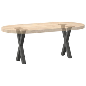 Couchtischbeine X-Form Anthrazit, 2er Set