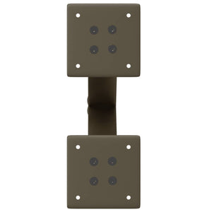 Couchtischbeine X-Form Naturstahl, 2er-Set