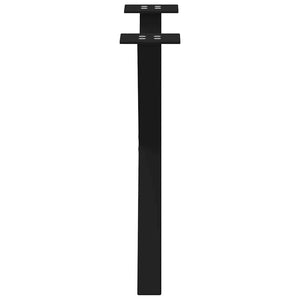 Couchtischbeine X-Form, 50cm, Schwarz, 2er Set