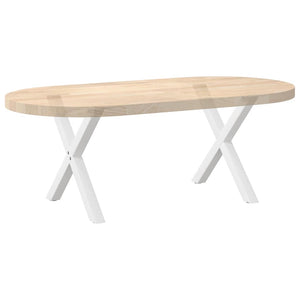 Couchtischbeine X-Form Weiß, 2er Set