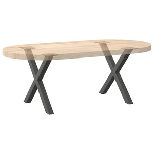 Couchtischbeine X-Form, Anthrazit, 2er Set
