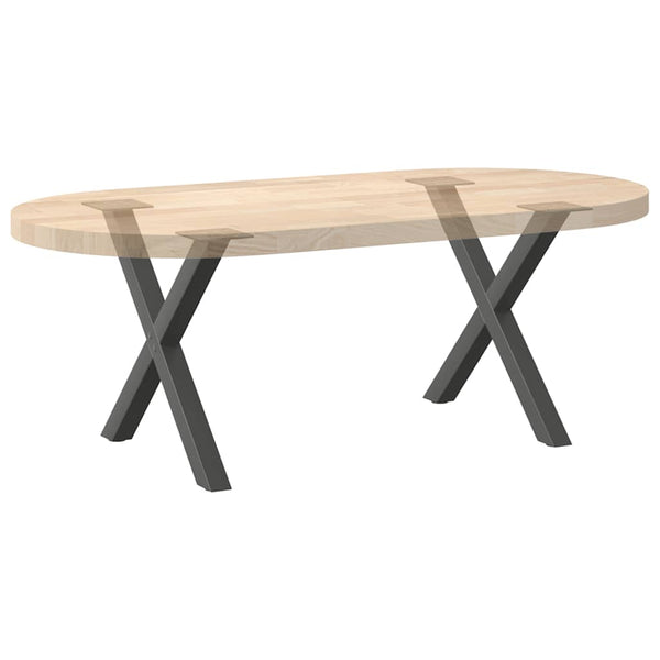 Couchtischbeine X-Form, Anthrazit, 2er Set