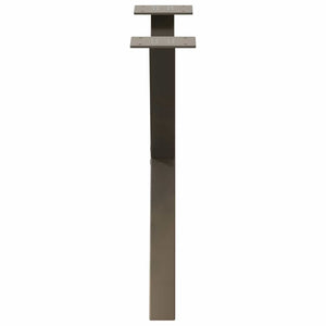 Couchtischbeine X-Form Naturstahl 50cm, 2er-Set