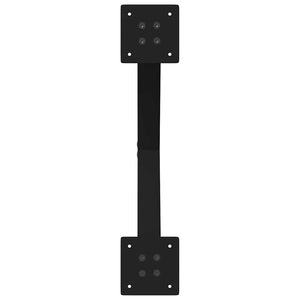 Couchtischbeine X-Form Schwarz Stahl