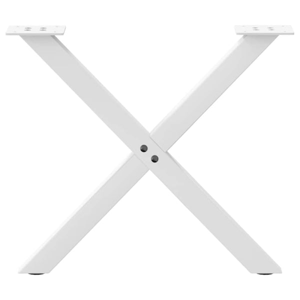 Weiße Couchtischbeine X-Form, 2er Set