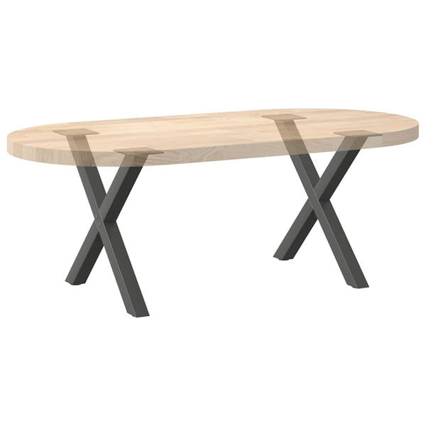 Couchtischbeine X-Form Anthrazit, 2er-Set