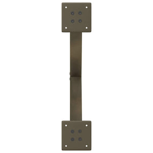 Couchtischbeine X-Form Stahl Natur 60cm 2er-Set