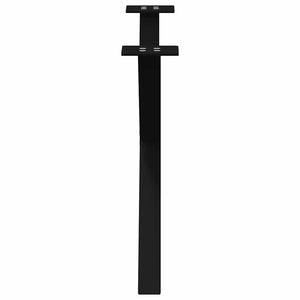 Couchtischbeine X-Form, Schwarz, 70 cm, 2er-Set
